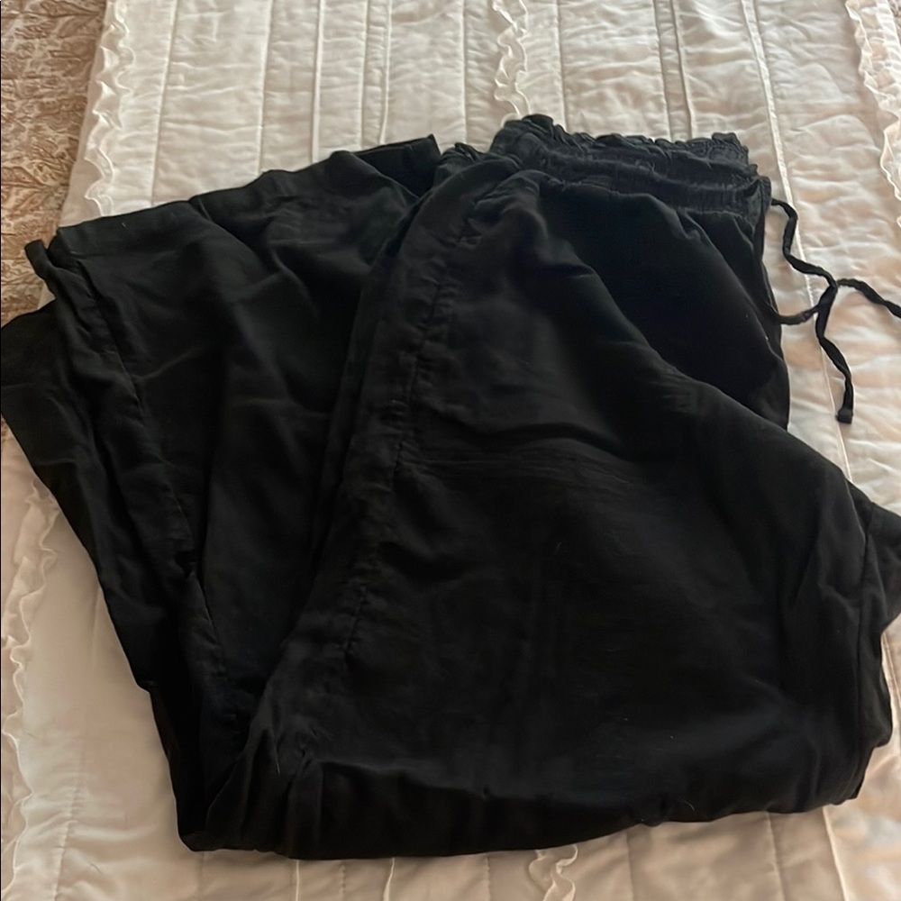 American Eagle Outfitters Black Wide Leg Pants